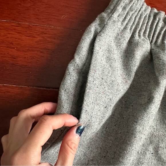 Jcrew Factory Pleated Mini Skirt in Flecked Wool Size 0 - Picture 3 of 3